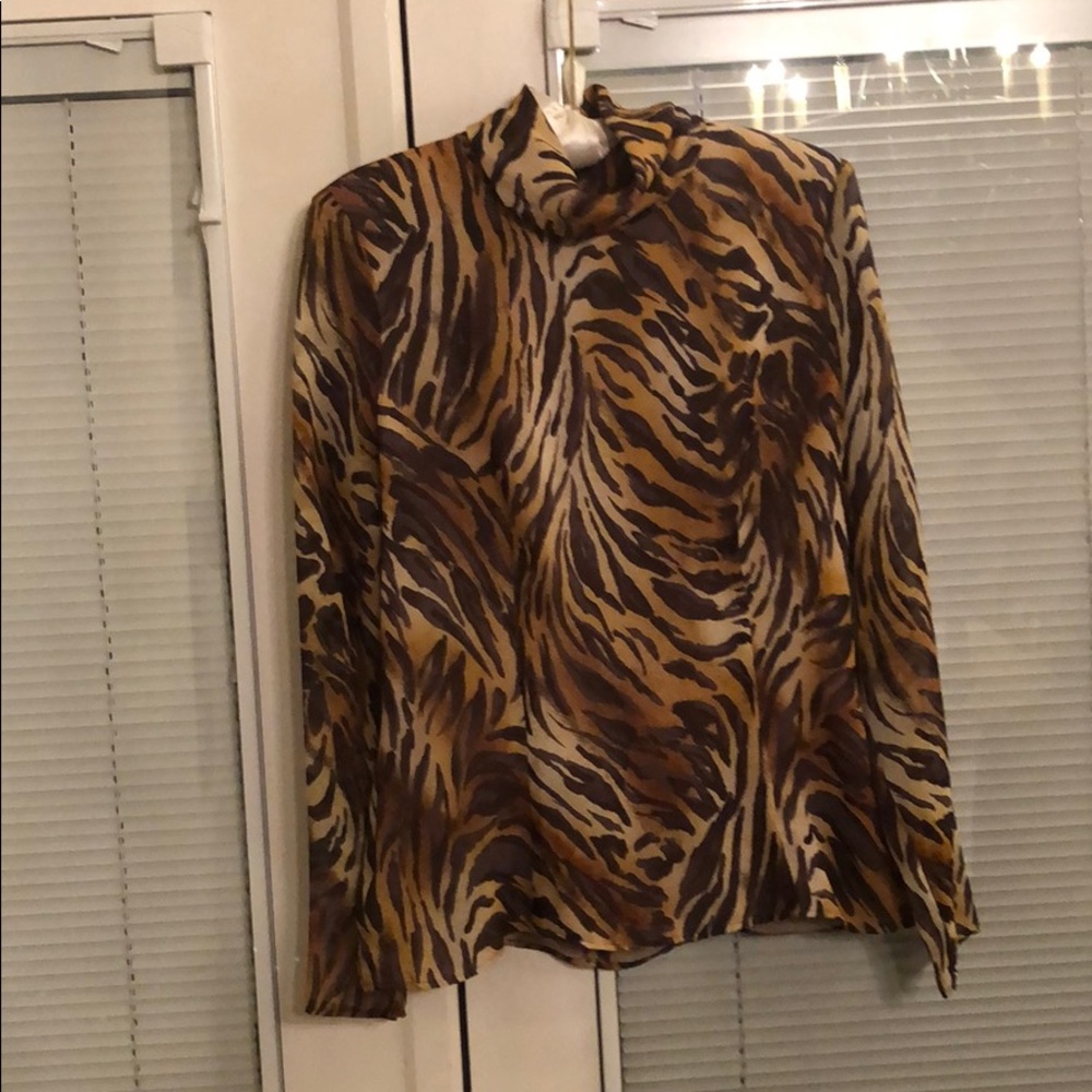 Valentino leopard print blouse